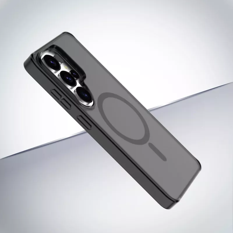 Cellularline FROSTY MAG - Galaxy S26 Ultra Semi-transparent case with matte finish and colored edges, compatible with the Qi2 ecosystem and magnetic accessories for Samsung.