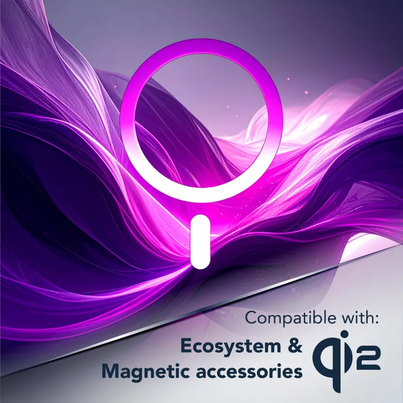 Cellularline FROSTY MAG - Galaxy S26 Ultra Semi-transparent case with matte finish and colored edges, compatible with the Qi2 ecosystem and magnetic accessories for Samsung.