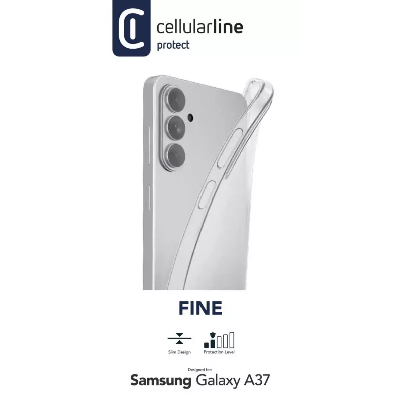 Cellularline Fine - Galaxy A37, Cover, Samsung, Galaxy A37, 17 cm (6.7 inch), Transparent