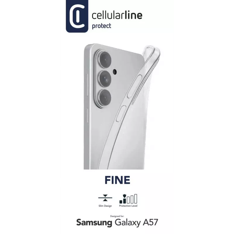 Cellularline Fine - Galaxy A57, Cover, Samsung, Galaxy A57, 17 cm (6.7 inch), Transparent