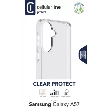 Cellularline Clear Protect - Galaxy A57 Hard case with rubber edges