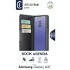 Cellularline Book Agenda 2 - Galaxy A37 Book-style faux leather case with magnetic closure, stand function, and RFID/NFC protection for contactless cards.