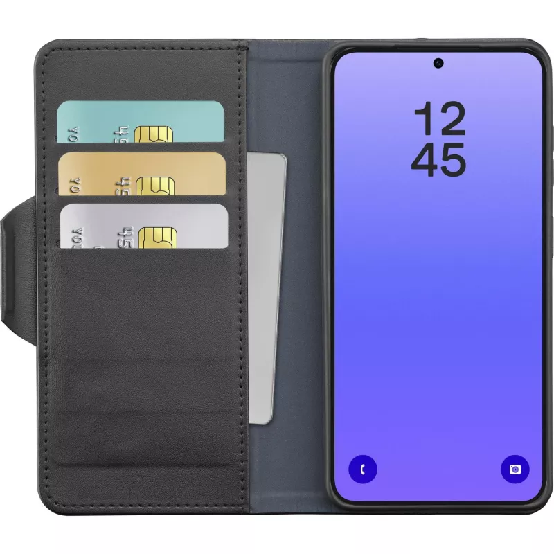 Cellularline Book Agenda 2 - Galaxy A37 Book-style faux leather case with magnetic closure, stand function, and RFID/NFC protection for contactless cards.