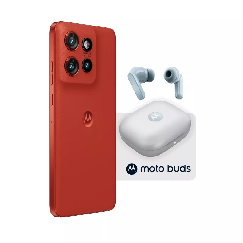 Motorola edge 60 neo + Moto Buds PG38C05749 16.1 cm (6.36 inch) Dual SIM Android 15 5G USB Type-C 8 GB 256 GB 5200 mAh Red