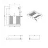 Dataflex 20.620 desk drawer organizer Steel White