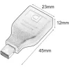 Techly IADAP DP-MDP2 cable gender changer DisplayPort Mini DisplayPort Black
