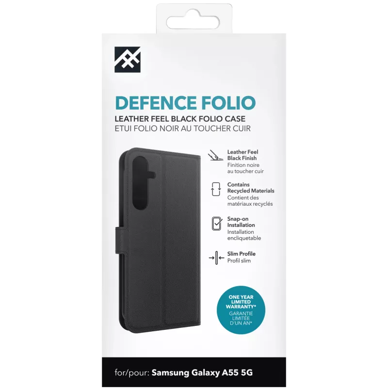 IFROGZ Defence Folio mobile phone case 16.8 cm (6.6 inch) Black