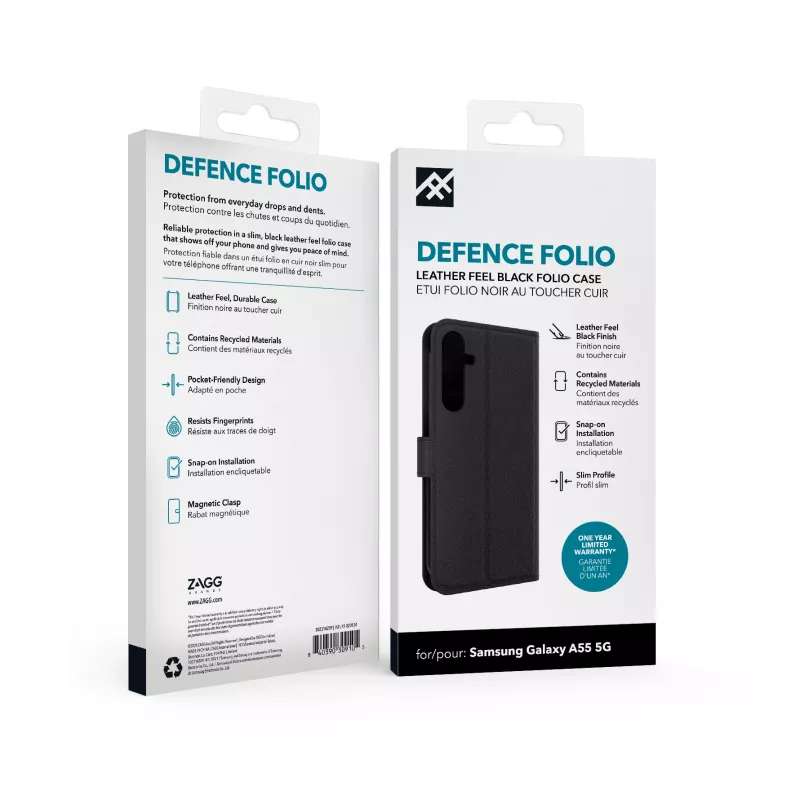 IFROGZ Defence Folio mobile phone case 16.8 cm (6.6 inch) Black