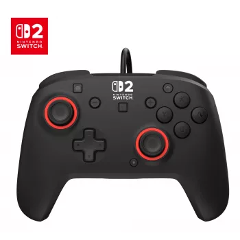 Wired Gaming Controller Turtle Beach Rematch for Nintendo Switch 2 — USB‑C, 3 m cable, Back button, D‑pad, Black