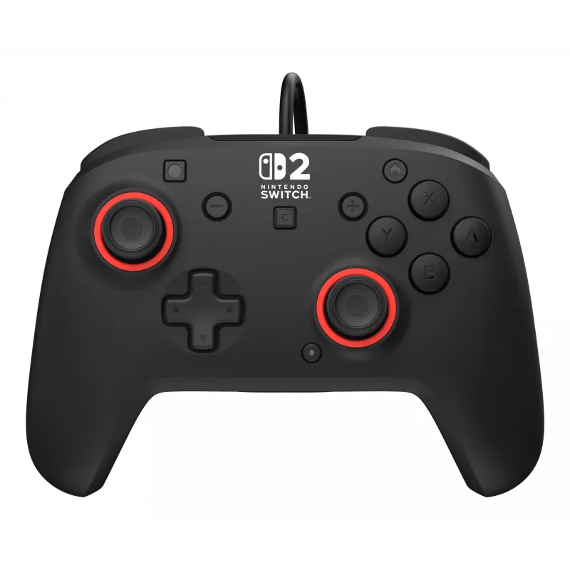 Wired Gaming Controller Turtle Beach Rematch for Nintendo Switch 2 — USB‑C, 3 m cable, Back button, D‑pad, Black