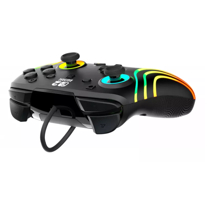 Gamepad Turtle Beach Afterglow Wave Black Wired RGB Controller for Nintendo Switch / Switch 2, USB-C, 3 m cable