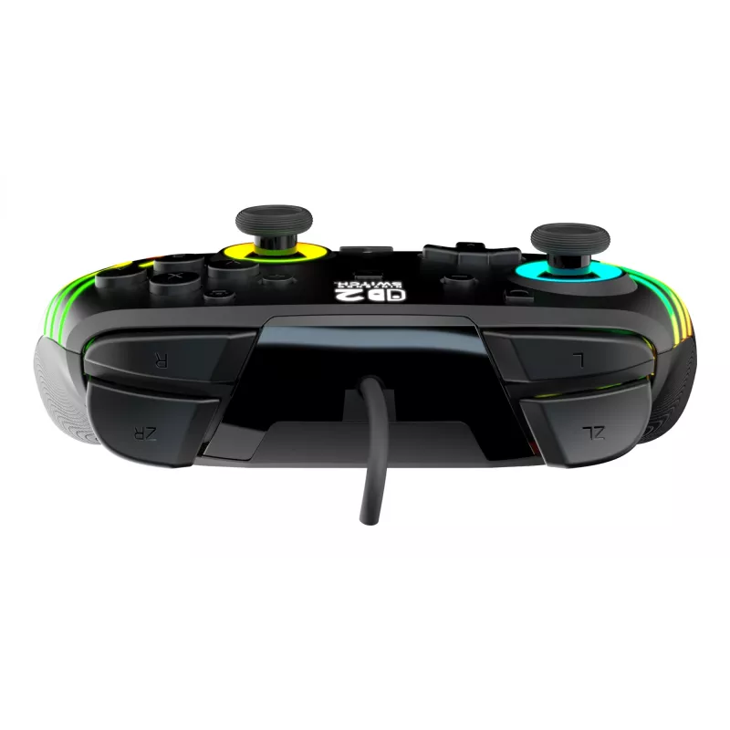 Gamepad Turtle Beach Afterglow Wave Black Wired RGB Controller for Nintendo Switch / Switch 2, USB-C, 3 m cable