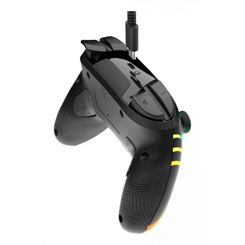 Wireless RGB Gaming Controller Turtle Beach Afterglow Wave Black for Nintendo Switch 2 — Bluetooth/USB-C, Built-in Battery 20h, 3 m Cable