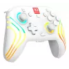 Wireless RGB Gaming Controller Turtle Beach Afterglow Wave White for Nintendo Switch 2, Bluetooth/USB-C, Built-in Battery 20h, 3m Cable