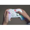 Wireless RGB Gaming Controller Turtle Beach Afterglow Wave White for Nintendo Switch 2, Bluetooth/USB-C, Built-in Battery 20h, 3m Cable