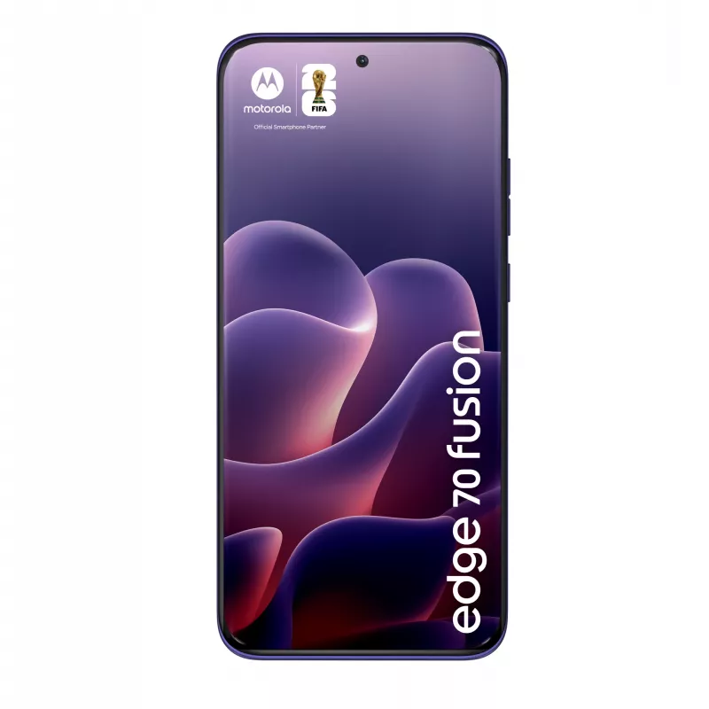 Smartphone Motorola edge 70 fusion — Snapdragon 7s Gen 3, 8 GB RAM, 256 GB, 6.78 inch OLED, 50 MP dual camera, 5G, Android 16, 5200 mAh, Violet