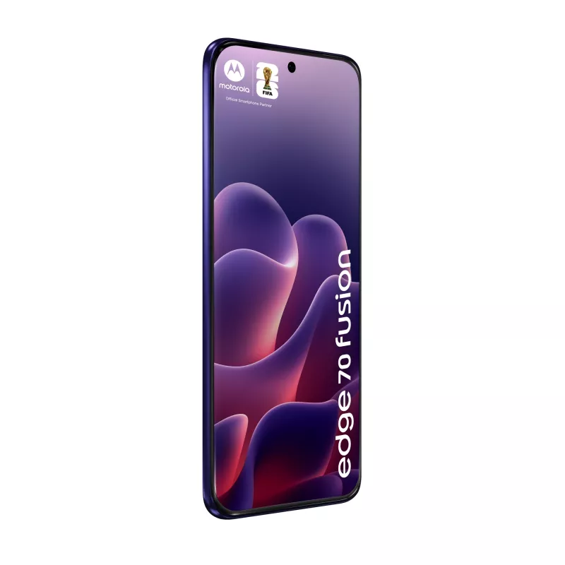 Smartphone Motorola edge 70 fusion — Snapdragon 7s Gen 3, 8 GB RAM, 256 GB, 6.78 inch OLED, 50 MP dual camera, 5G, Android 16, 5200 mAh, Violet