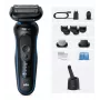 Foil shaver Braun Series 5 52-B7650cc — battery-operated, 50 min runtime, black/blue