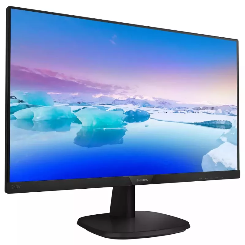 Philips V Line Full HD LCD monitor 243V7QDAB/00, 60.5 cm (23.8 inch), 1920 x 1080 pixels, Full HD, LED, 4 ms, Black