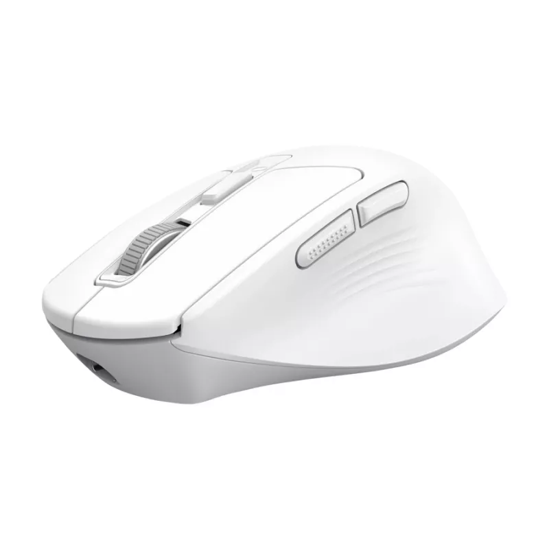 Wireless Right-hand Office Mouse TRUST Niven — RF + Bluetooth, 3200 DPI, 7 buttons, wheel, white