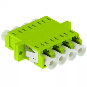 ACT Fiber optic LC duplex adapter multimode OM5 flange