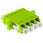 ACT Fiber optic LC duplex adapter multimode OM5 flange