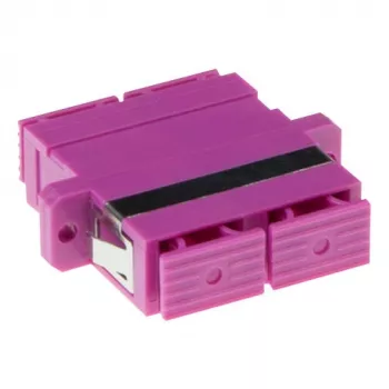 Fiber optic SC duplex adapter ACT EA3004 multimode OM4