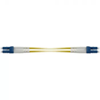 ACT 0.5 meter singlemode 9/125 OS2 duplex armored fiber patch cable with LC connectors