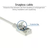 ACT Grey 3 meter LSZH U/FTP CAT6A datacenter slimline patch cable snagless with RJ45 connectors