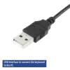 ACT Business keyboard USB (Qwerty/US layout), Full-size (100%), Wired, USB, Membrane, QWERTY, Black