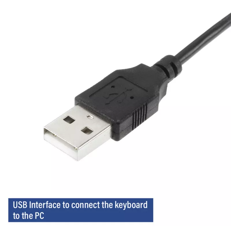 ACT Business keyboard USB (Qwerty/US layout), Full-size (100%), Wired, USB, Membrane, QWERTY, Black