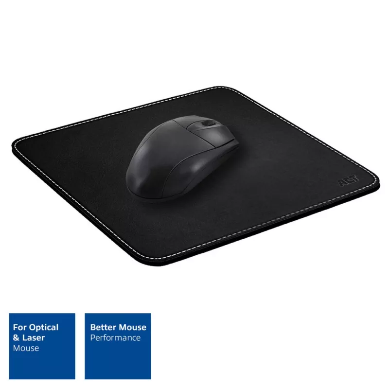 ACT Mouse pad with black leather look