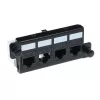 Adapter ACT FA2057 for 4 x keystone UTP Black