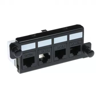Adapter ACT FA2057 for 4 x keystone UTP Black