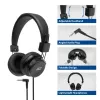 ACT Foldable stereo headphones with 3.5mm audio jack