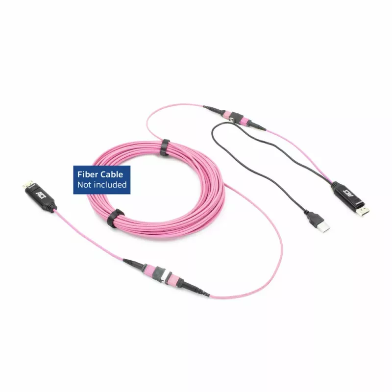 ACT DisplayPort to MTP/MPO adapter set to extend a DisplayPort connection up to 8K@60Hz