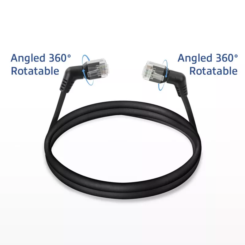 Networking cable ACT DD1901 Cat6 U/FTP (STP) 1 m RJ-45 Black
