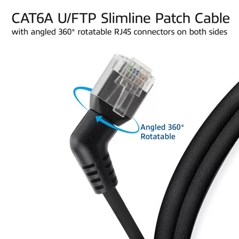 Networking cable ACT DD1901 Cat6 U/FTP (STP) 1 m RJ-45 Black