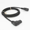 ACT Powercord C14 - C15 (angled left) IEC60320 black 1.2 m