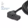 ACT Powercord C14 - C15 (angled left) IEC60320 black 2 m
