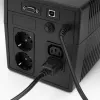 ACT Powercord C14 - C15 (angled right) IEC60320 black 0.6 m