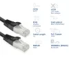 ACT Cat8 U/FTP (STP) networking cable FB8101 — 1 m, RJ-45 to RJ-45, Black