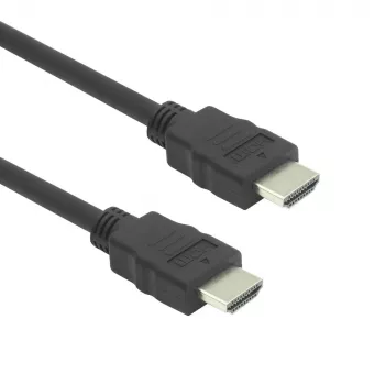 HDMI cable ACT AK3870 0.5 m — HDMI Type A male to HDMI Type A male, HDMI 2.0, 18 Gbit/s, ARC, gold-plated contacts, black