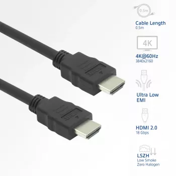 ACT AK3875 HDMI cable 5 m HDMI Type A (Standard) Black