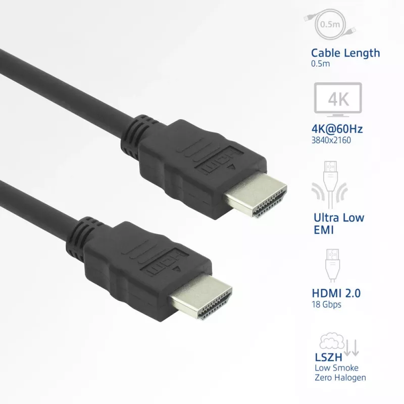ACT AK3875 HDMI cable 5 m HDMI Type A (Standard) Black