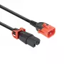 ACT Powercord C14 IEC Lock+ Dual Locking - C15 IEC Lock+ black 2 m, PC3872