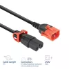 ACT Powercord C14 IEC Lock+ Dual Locking - C15 IEC Lock+ black 3 m, PC3876