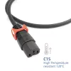 ACT Powercord C14 IEC Lock+ Dual Locking - C15 IEC Lock+ black 3 m, PC3876