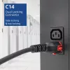 ACT Powercord C14 IEC Lock+ Dual Locking - C15 IEC Lock+ black 3 m, PC3876
