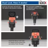 ACT Powercord C14 IEC Lock+ Dual Locking - C15 IEC Lock+ black 3 m, PC3876